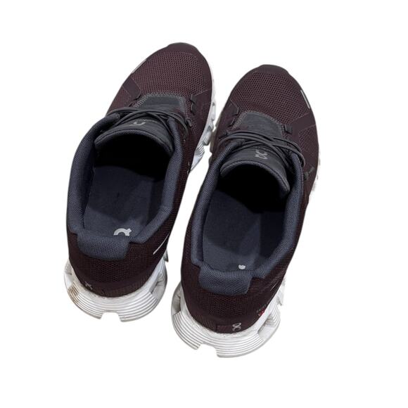 On Running Cloud 5 Sneakers In Mulberry/Eclipse - Picture 8 of 10